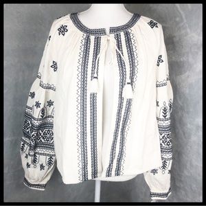 INC Embroidered Bomber Jacket